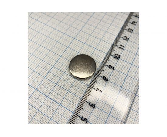 Неодимовый магнит Проф-Магнит, диск 20x3 мм, 10 шт. NdFeB N35 – изображение 2