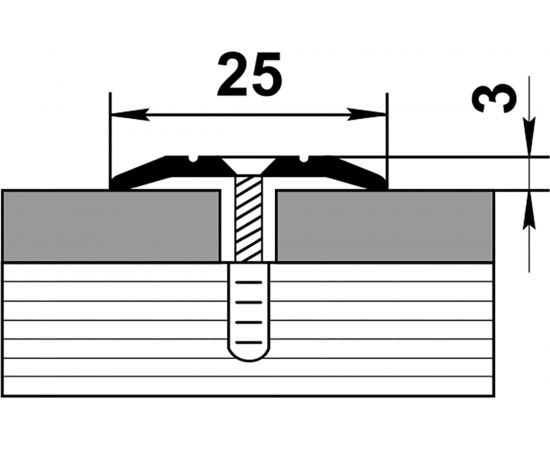 Порог прямой алюминиевый ЛУКА (25 мм, 1,35 м, декоративный, Ясень белый) УТ000023314 УТ000024581 – изображение 2