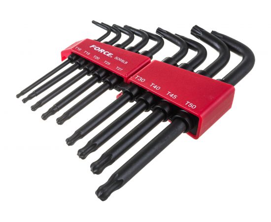 Набор торкс FORCE Г-образных удлиненных с шаром Т10-Т50, 9 предм. 5098LB – изображение 3