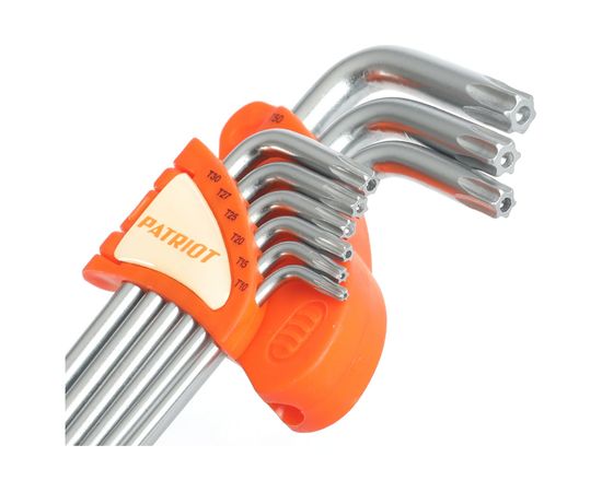 Набор ключей PATRIOT SKТ-9EL, TORX, экстра длинные, T10-T50, CRV, 9 шт 350002005 – изображение 4