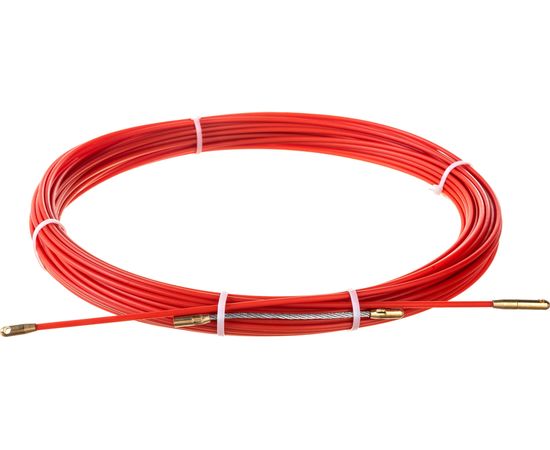 Протяжка для кабеля мини OlmiOn УЗК d=3,5 мм L=25 м в бухте, красный СП-Б-3,5/25 – изображение 5