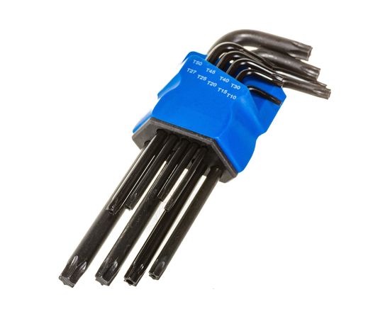 Набор ключей black TUNDRA TORX Tamper, удлиненные, CrV, TT10 - TT50, 9 шт. 2354403 – изображение 6