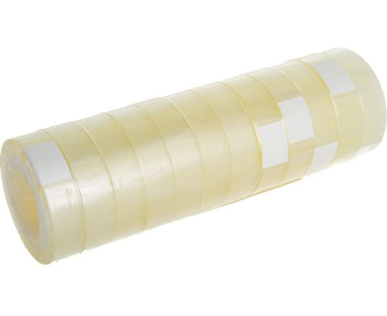 Канцелярская клейкая лента Attache 12 мм х 21 м, пластиковая втулка, 12 шт. 892699 – изображение 6