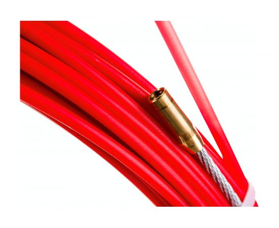 Протяжка для кабеля мини OlmiOn УЗК d=3,5 мм L=25 м в бухте, красный СП-Б-3,5/25 – изображение 9