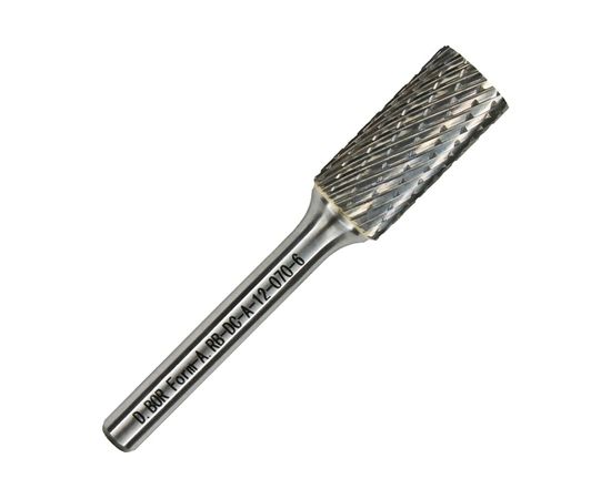 Бор-фреза форма А цилиндр с гладким торцом DC (12х25/70 мм; хвостовик 6 мм) D.BOR RB-DC-A-12-070-6 