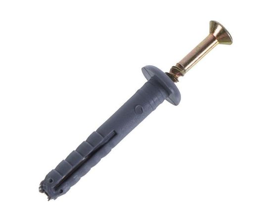 Дюбель-гвоздь INTERFIX 6 К60, грибовидный борт, быстрый монтаж ПП. 100 шт 7725 