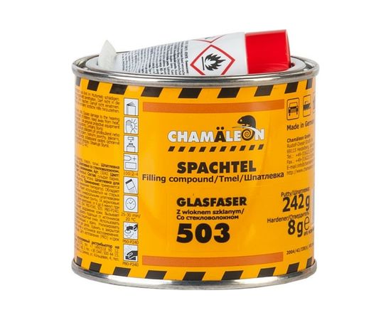 Шпатлевка CHAMAELEON со стекловолокном вкл.отвердитель 0,250кг 15032 
