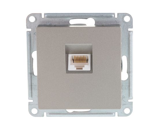 Механизм компьютерной розетки Schneider Electric ATLAS DESIGN RJ45 шампань ATN000583 1240340 