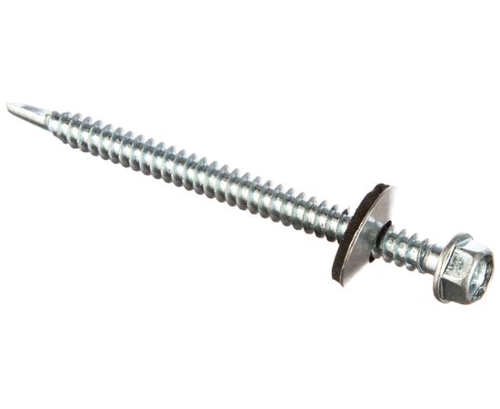 Кровельный саморез Tech-Krep КР ZP сверло 5,5х76 60 шт, коробка с окном 124631 