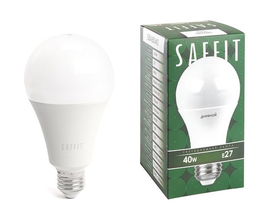 Светодиодная лампа SAFFIT SBA8040 Шар E27 40W 6400K 55202 