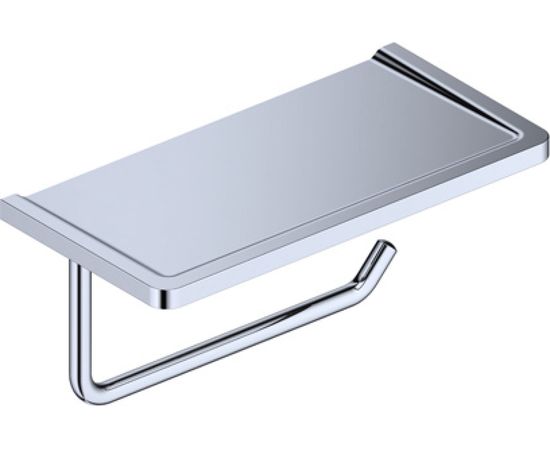 Держатель туалетной бумаги WasserKRAFT с полочкой для телефона K-1325 