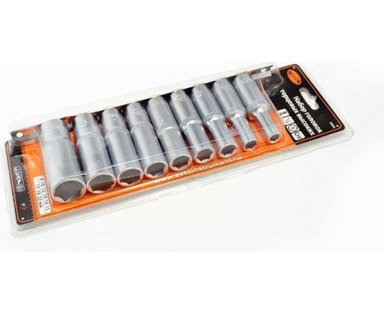 Набор головок высоких DR1/2"", 8-22 мм, на планке АвтоDело 39836 13345 