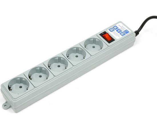 Фильтр-удлинитель B 1.9м 5роз. серый Power Cube SPG-B-6 