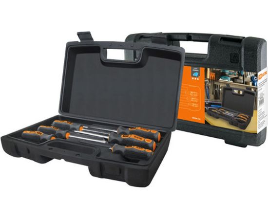 Набор отверток 6 шт. пластиковый чемодан, CR-V ""Алмаз"" TDM SQ1013-0205 