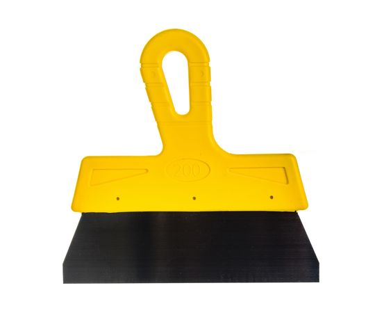 Фасадный шпатель (200 мм, нержавеющая сталь, желтая ручка) Biber МАСТЕР 35176 тов-176003 