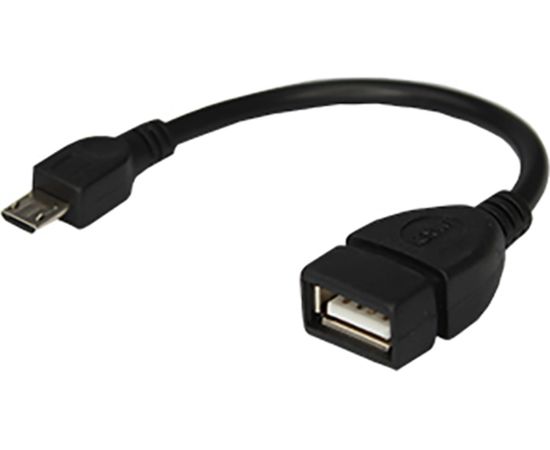 USB кабель REXANT OTG micro USB на USB шнур 0.15M 18-1182 