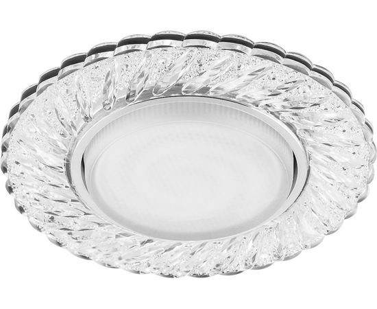 Светильник с подсветкой FERON 20LED 2835 4000K, 15W GX53, без лампы, прозрачный, хром, CD4021 29474 