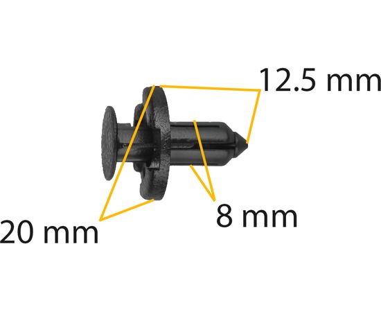 Автокрепеж для Infiniti/Nissan 10 шт 11296AG000, HQ11296AG000 КрепАвто 0913 – изображение 2