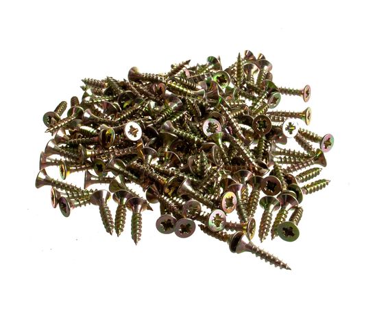 Универсальный саморез по дереву КрепСтройГрупп 4х20 желтый цинк, 500 шт. 145431 – изображение 2