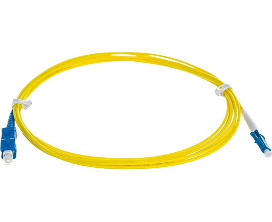 Переходной волоконно-оптический шнур NIKOMAX желтый, 3м NMF-PC1S2C2-SCU-LCU-003 – изображение 2