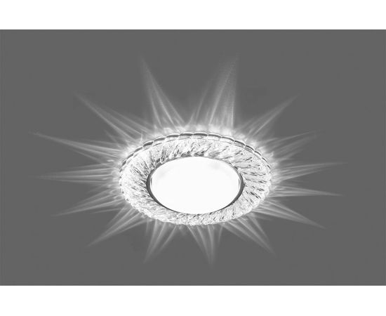 Светильник с подсветкой FERON 20LED 2835 4000K, 15W GX53, без лампы, прозрачный, хром, CD4021 29474 – изображение 2