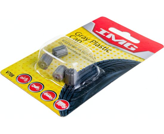 Набор пластиковых колпачков на вентиль 4 шт. IMG V708 – изображение 2