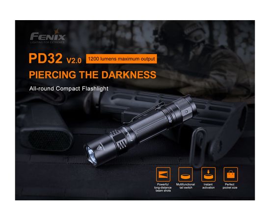 Фонарь Fenix PD32 V2.0 pd32v20 – изображение 2
