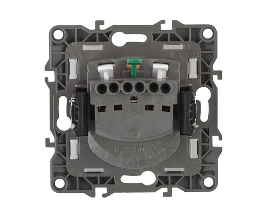 Розетка ЭРА 12-2101-01 2P+E Schuko, 16A-250В, IP20, белый Б0014675 – изображение 3