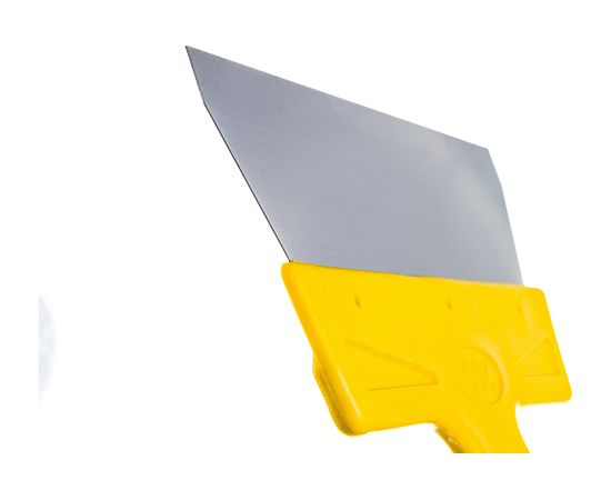 Фасадный шпатель (200 мм, нержавеющая сталь, желтая ручка) Biber МАСТЕР 35176 тов-176003 – изображение 3