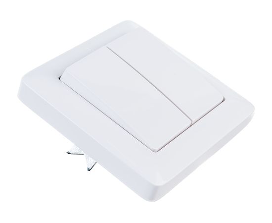 Выключатель Schneider Electric 2-клавишный СП Хит 6А белый SchE ВС56-234-Б VS56-234-B ВС56-234-б – изображение 3