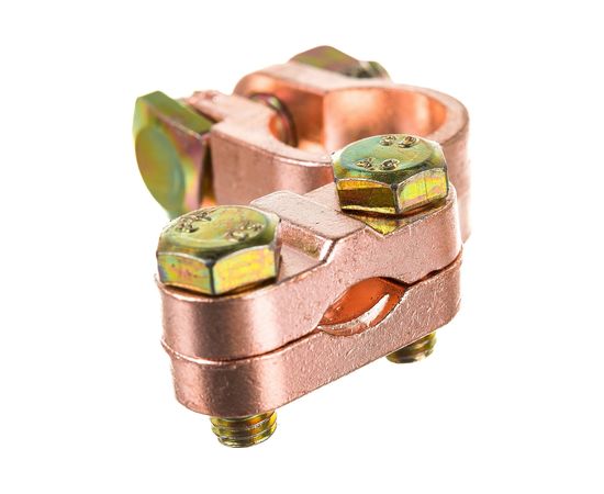 Клеммы General Technologies АКБ под планку 2 шт "+" "-" Тип EURO /цинковый сплав/ GT-M060012 – изображение 3