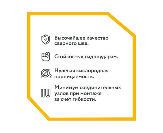 Гофрированная труба Stahlmann из нержавеющей стали SS304 32А, бухта 20м 060572 – изображение 3