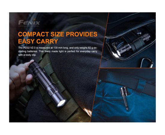 Фонарь Fenix PD32 V2.0 pd32v20 – изображение 3