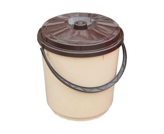 Пластиковое ведро с крышкой и ручкой Протэкт 14 л, 29.5 см ПВ-14 – изображение 4