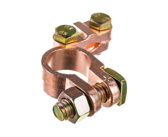 Клеммы General Technologies АКБ под планку 2 шт "+" "-" Тип EURO /цинковый сплав/ GT-M060012 – изображение 4