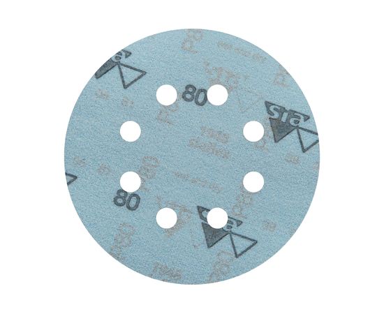 Круг шлифовальный на липучке siaflex 1948 (50 шт; 125 мм; 8 отверстий; P80) sia Abrasives sf50-125-8-080 – изображение 4