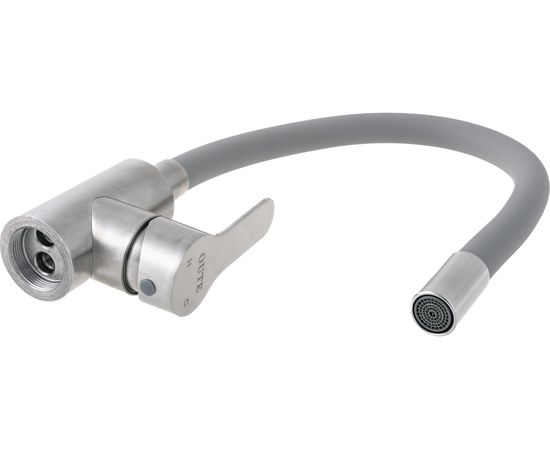 Кухонный смеситель OUTE T40193B-5 с гибким изливом, серый – изображение 4