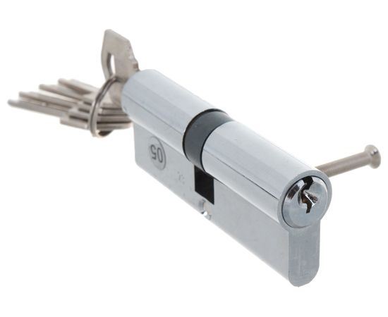 Цилиндровый механизм НОРА-М Л-80 40-40 хром Х 6637 – изображение 5
