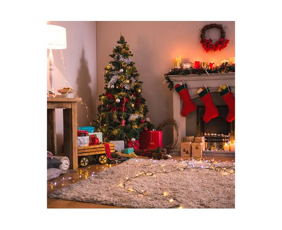 Гирлянда FERON 230V 100 LED зеленый, IP20, шнур 1.5м CL05 32306 – изображение 6