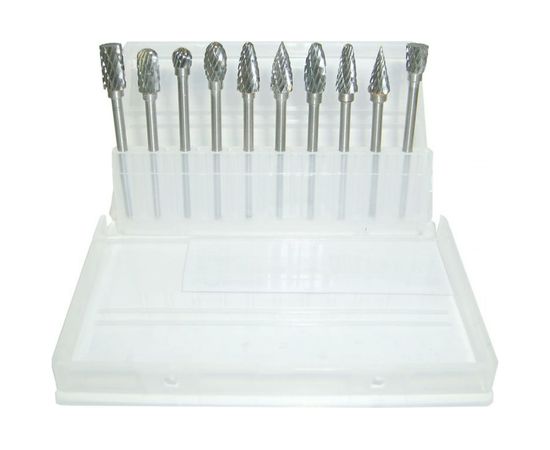 Набор борфрез 10 шт, 3 мм, CrMo SKRAB 37090 