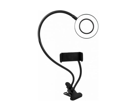 Кольцевой свет Camelion KD-848 C02 LED 7 Вт, подставка для смартфона, на клипсе 14311 