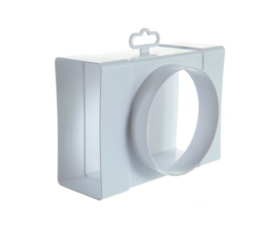 Соединитель Т-образный плоских воздуховодов 60х120 мм с выходом на фланцевый воздухораспределитель 100 мм ERA 612ТФ10П 