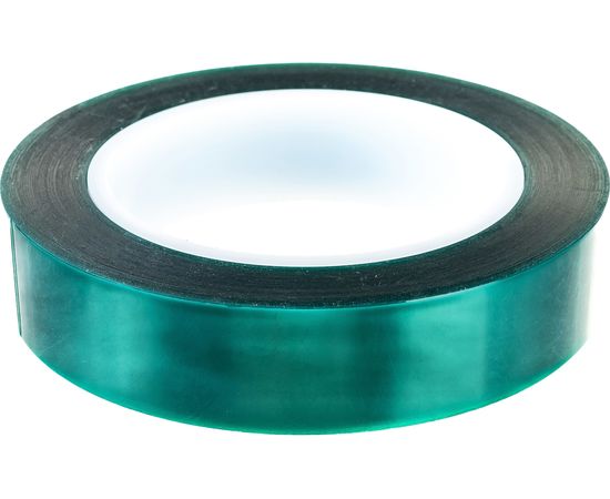 Малярная лента для порошковой покраски Пэт FOLSEN 25мм х 66м зеленая 062316625 