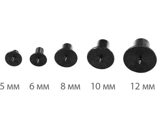 Кернеры наколки для мебельных шкантов ПЕТРОГРАДЪ D 5,6,8,10,12мм по 2 штуки М00014244 