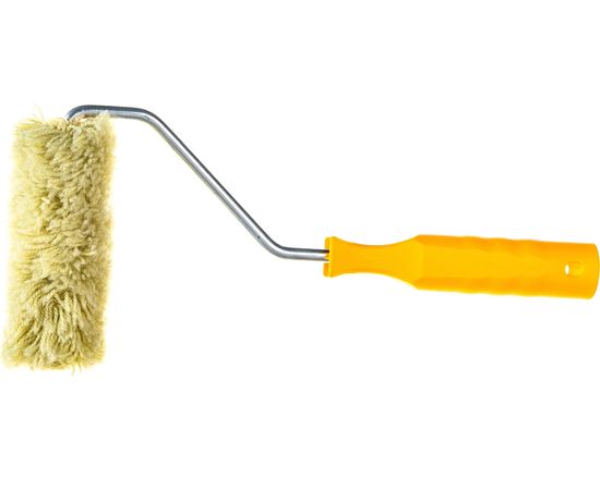 Мини-валик РемоКолор малярный с рукояткой Синтэкс , фасадный, ось 6мм, D15мм, 100мм, 06-1-501 