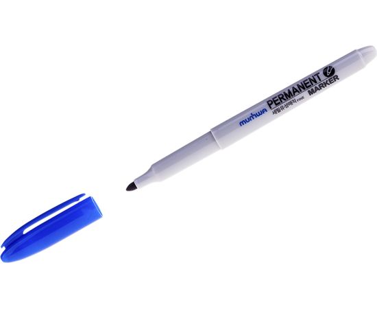 MunHwa Маркер перманентный 235085, синий, пулевидный, 1,5 мм Б0050524 