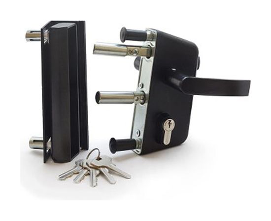 Замок врезной для калиток Симеко ЗК-60 полный комплект А1492 