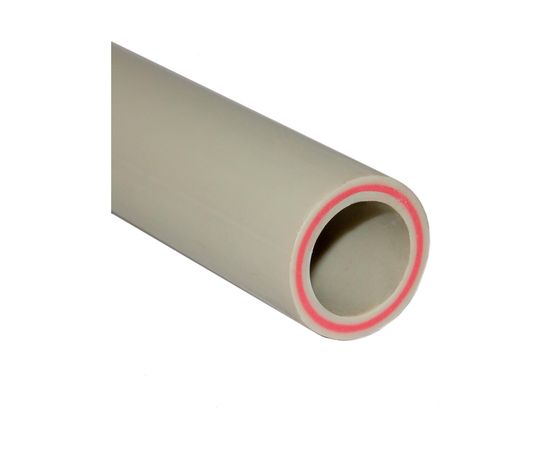 Труба VALFEX PP-R серая, армированная стекловолокном, 50х8.3 мм, 4 м, Т 90°С Ру25 SDR6 10106050Г 033-2286 