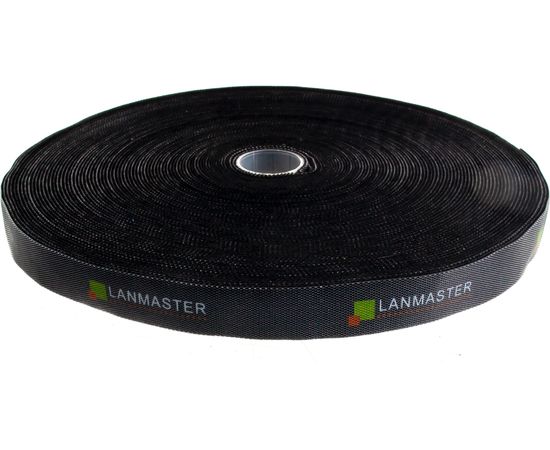 Хомут-липучка LANMASTER шириной 20 мм, 30 м, черный LAN-VCM30M-BK – изображение 2