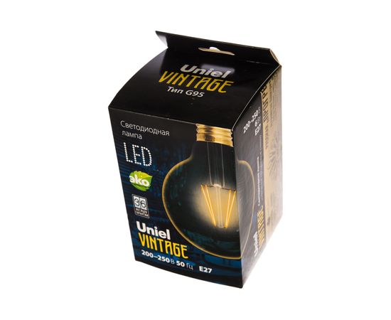 Светодиодная лампа Uniel LED-G95-6W/GOLDEN/E27 GLV21GO Vintage UL-00002359 – изображение 2